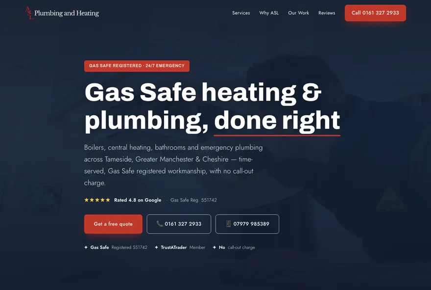 ASL Plumbing website