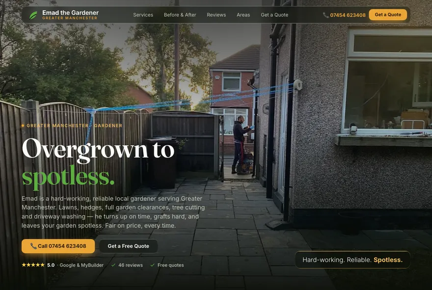 Emad the Gardener website