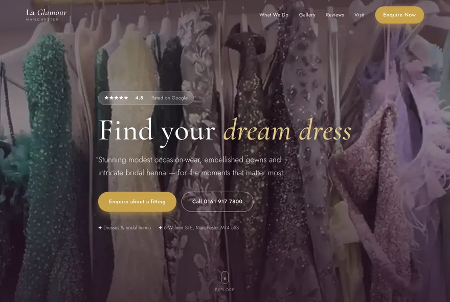 La Glamour website